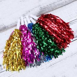 12 PCS Acessórios de futebol Poms de futebol Cheer Pompons Flash Bulk Criança Cheerleader - Image 1