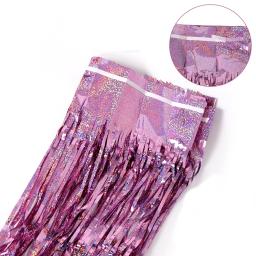 Cortinas para festas com franja dourada, cortina de folha, decoração de aniversário e casamento, decoração do aniversário adulto, glitter, 2 m - Image 2