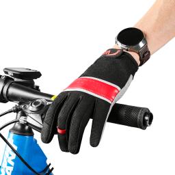 Luvas de ciclismo antiderrapantes de dedo completo para homens e mulheres, esportes ao ar livre, luva de bicicleta fitness, adulto - Image 2