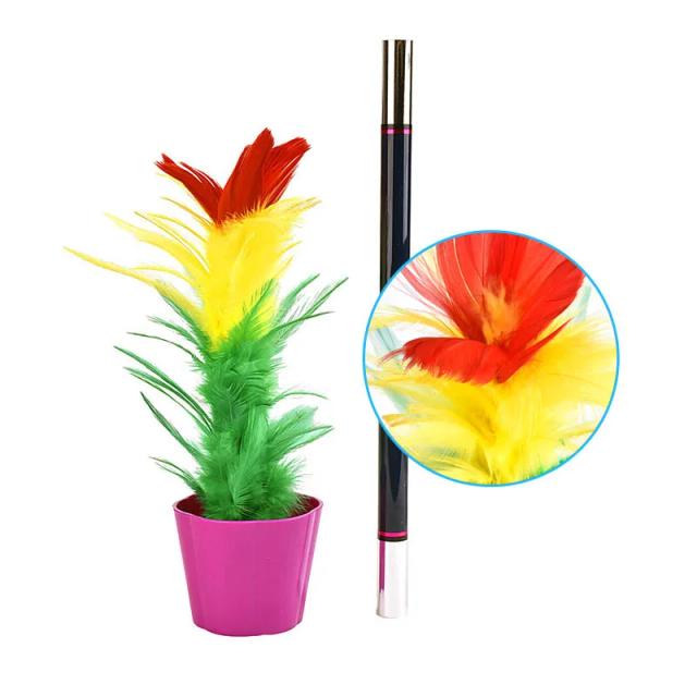 Varinha Mágica Luxuosa para Truques Divertidos com Flores para Adultos e Crianças - Acessório de Palco para Shows de Magia Close-Up