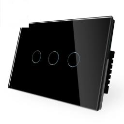 2021 nova atualização preto ouro painel de toque luz interruptor de parede dimmer - Image 1