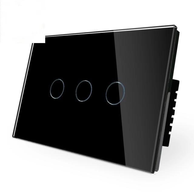 Atualização 2021: Interruptor de Parede Touch Dimmer Preto e Ouro com Iluminação