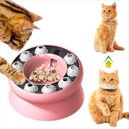 Brinquedo interativo para animal de estimação, quebra-cabeça inteligente, mastigar brinquedo, tigela de comida lenta, distribuidor de comida, tigela de peso solto, novo - Image 1