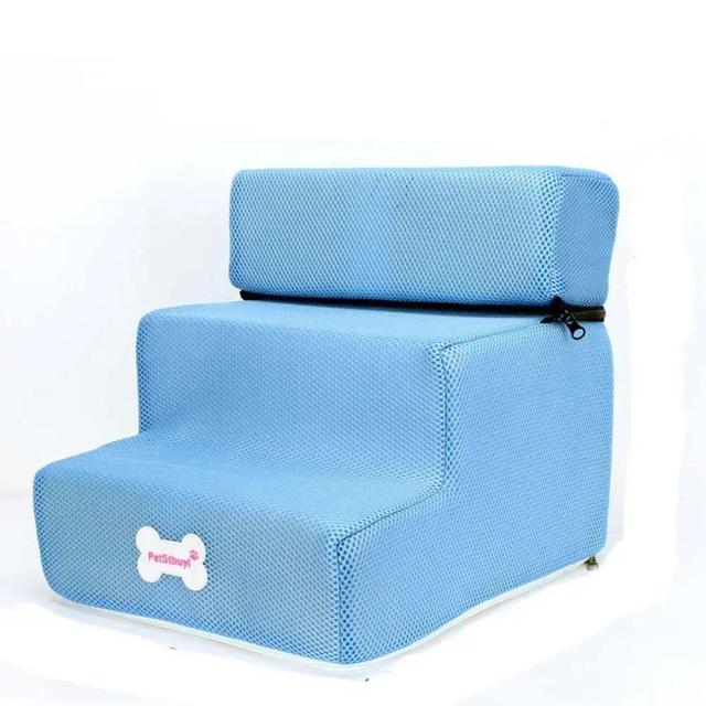 Escada Antiderrapante Removível para Pets com 3 Passos - Ideal para Cães Pequenos e Gatos