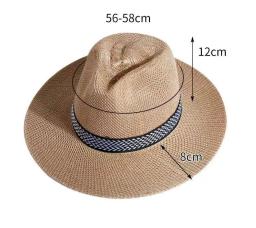 Chapéu de palha para homens e mulheres, festa na praia, beirais grandes, pesca ao ar livre, chapéu de pescador em viagens de lazer - Image 4