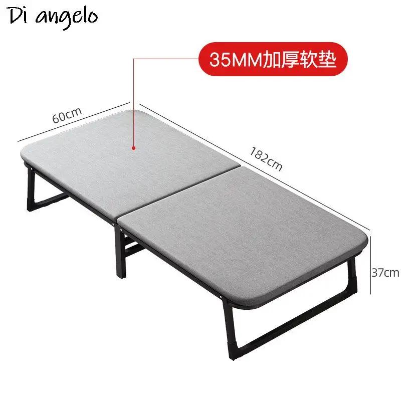 Cama dobrável estofada simples para o almoço, Hard Board Bed, Cama Dormitório Nap, Acompanhante de Reforço, Escritório e Casa - Image 1