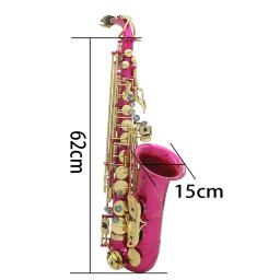 Saxofone alto eb, requintado, esculpido, instrumento de sopro de alta qualidade, concha de abalone, sax de latão com caixa, peças de instrumento musical - Image 6