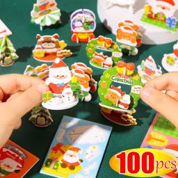3D Handmade Christmas Cartoon Jigsaw Puzzle, Brinquedos infantis criativos, diversão, série, Natal série - Image 1