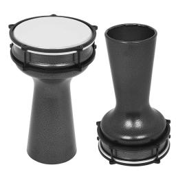 Tambor De Mão Africano com Corpo De Alumínio, Percussão Portátil, Instrumento Musical, Pandeiro Preto, Turco, Djembe, 8 em - Image 1