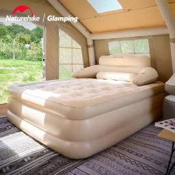 Cama inflável com espaldar, acampando o colchão 46cm tpu, almofada de ar, com bomba de ar elétrica - Image 3