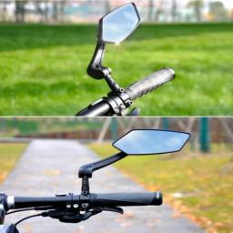 Espelho retrovisor ajustável para guidão de bicicleta, vidro de segurança, design rotativo, acessórios de ciclismo, 360 - Image 2