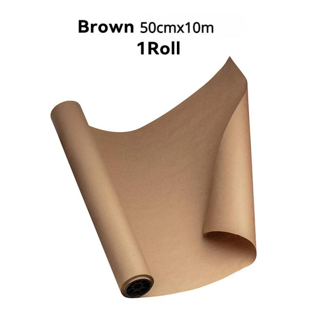 Rolo de Papel de Embrulho Reciclado para Artesanato e Presentes Criativos
