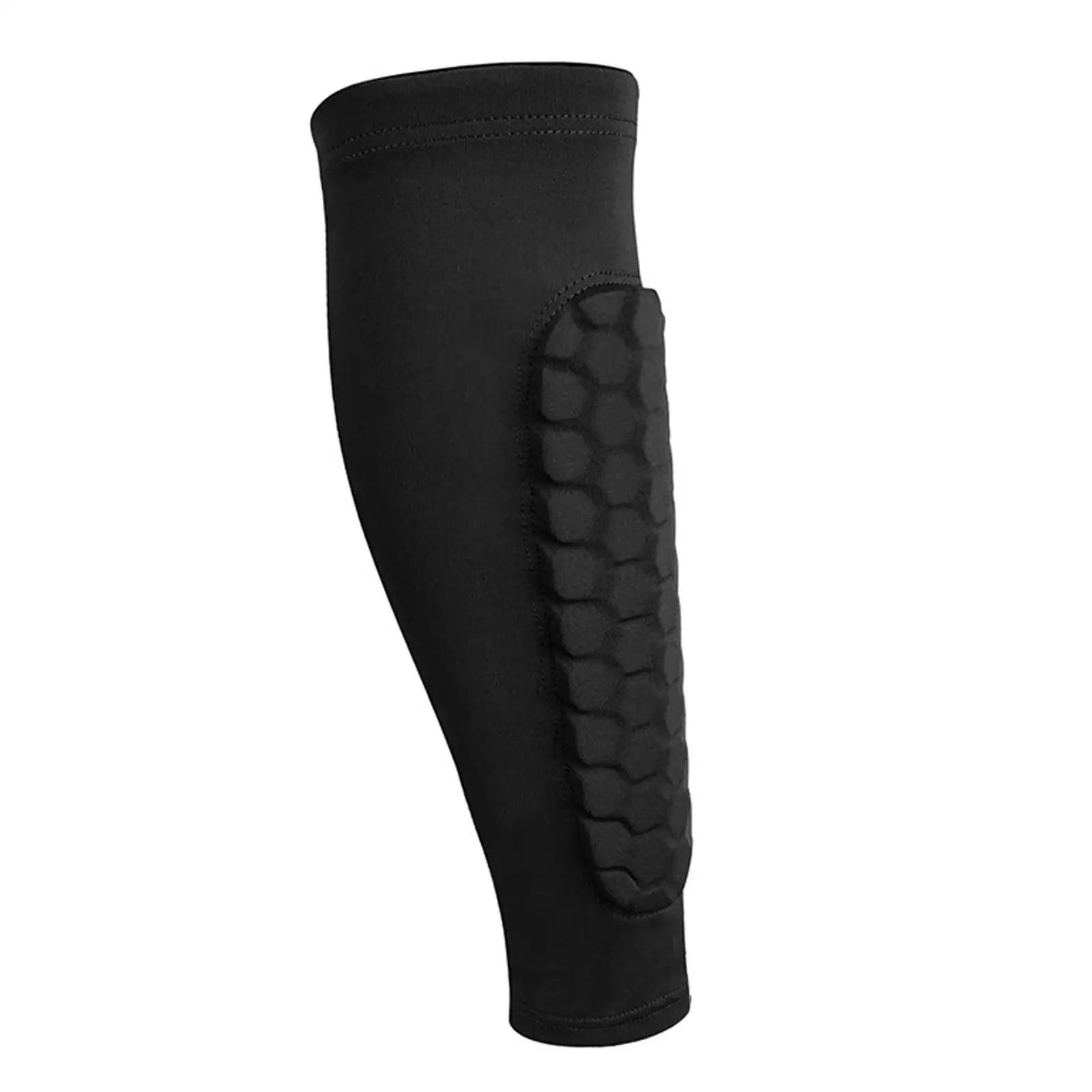 1pc favo de mel de futebol caneleiras protetores de futebol esportes legging shinguards mangas perna protetor engrenagem protetora haste - Image 1