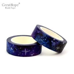 2 segundos novos! Fita adesiva céu estrelado decoração criativa, fita para papel diy para scrapbooking 1.5cm * 10m material de escritório e escola - Image 2