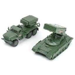 Cabana foguete lançador tanque de montagem modelo, 4D montagem, carro de brinquedo militar, TOS1, 1: 72 - Image 1