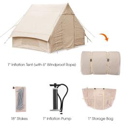 Barraca de acampamento inflável impermeável, barracas para 10 pessoas, caminhadas familiares, mochila, viagem, equipamento de praia - Image 5