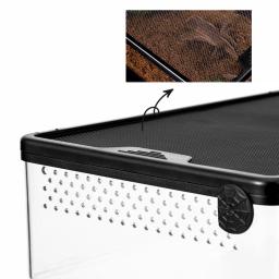 Vidro tanque réptil para dragões barbudos, anfíbios terrário, vista completa, visualmente atraente, caixa para réptil - Image 5