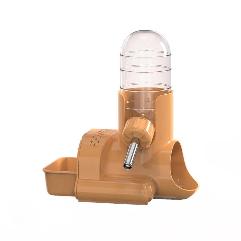 Alimentador automático de água para pequenos animais Dispensador Tigelas de garrafas de água potável Prato com recipiente de comida Acessórios de hamster - Image 1