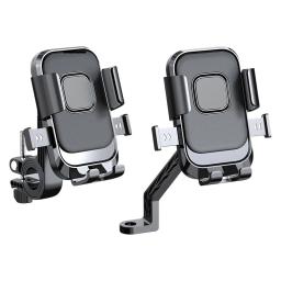 Suporte genérico de telefone para motocicleta, fácil uso, estável, acessório para ciclismo, montagem de telefone para ciclistas, scooter, motocicleta, ciclismo - Image 1