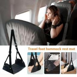 Rede portátil para viagem, avião, cadeira de descanso para pés, para escritório, casa, viagem ao ar livre, apoio para os pés, rede, móveis confortáveis - Image 2