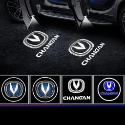 Universal LED Car Door Bem-vindo Projetor Laser, Logotipo Fantasma Night Light, Lâmpada de cortesia, Car Styling Acessórios Kit para Changan - Image 1