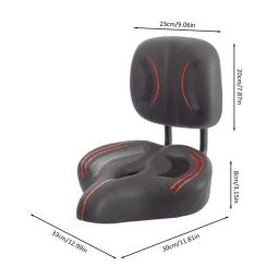 Assento de bicicleta ao ar livre ampliado e ampliado veículo elétrico sela absorção de choque espuma memória mountain bike sela com encosto - Image 6