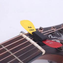 Suporte de palheta de guitarra de borracha, caixa de palheta, armazenamento rápido, peças de guitarra, caixa de palhetas para baixo, ukulele, acessório de palheta - Image 6