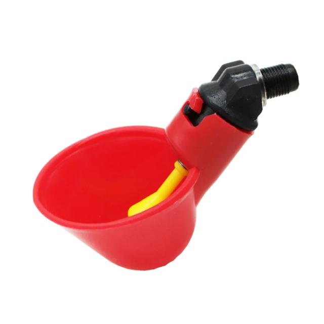 Copo Automático para Aves - Bebedor com Tampa de Rosca e Sistema de Beber para Codornas, 1 Unidade