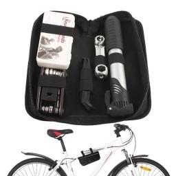 Bolsa de selim para ferramentas de reparo, kit completo de reparo de remendo de pneu, bolsa para equipamentos de reparo de bicicleta, bicicletas de estrada com compartimento - Image 1