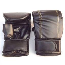 Luvas De Boxe De Couro PU Para Homens E Mulheres, Acessórios De Treinamento De Esponja, Vermelho E Preto - Image 2