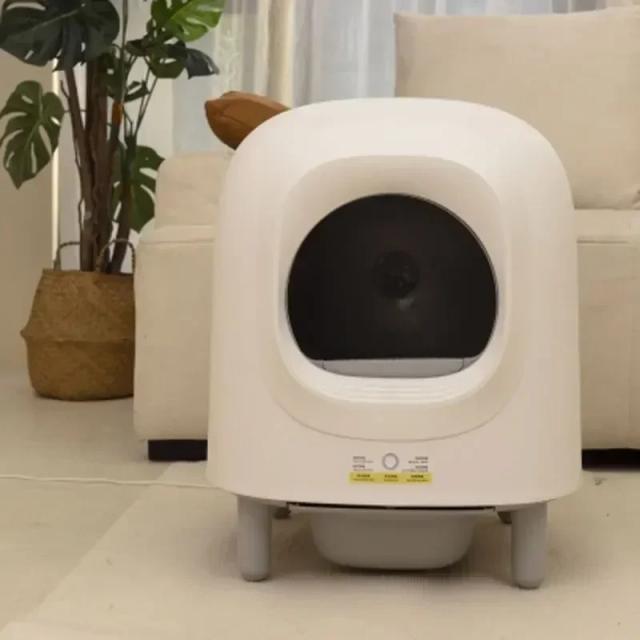 Caixa de Areia Automática para Múltiplos Gatos com Auto Limpeza, Controle Remoto no App e Supressão de Odores - 56L