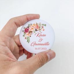 Ímãs personalizados geladeira, presentes de casamento para convidados, favor do noivado, foto personalizada, ímã de geladeira, 5,8 cm, 2,25 ", 20pcs - Image 1