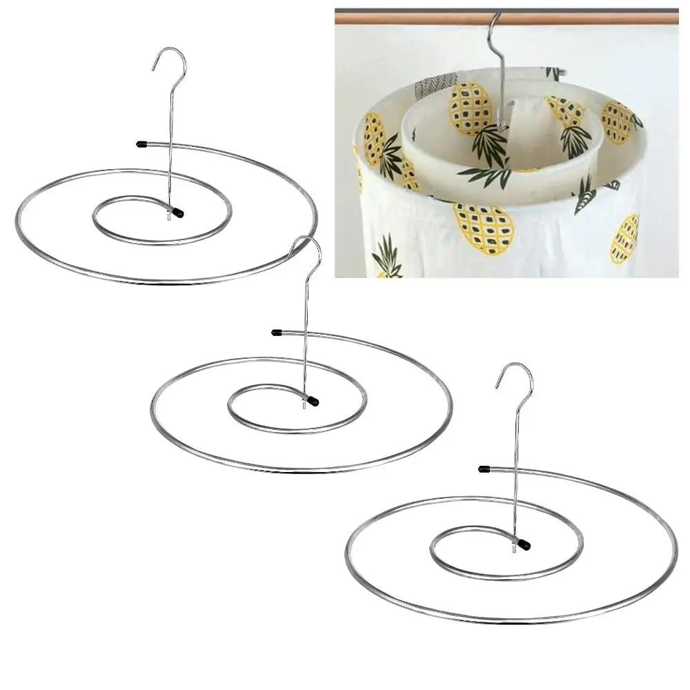Kit 3 Varal Espiral Aço Cabide Redondo Prata 20kg Secagem Rápida Lençol Prático Fácil - Image 1