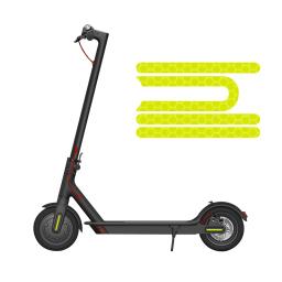 Adesivos reflexivos para Mijia Pro, refletor de segurança, peças de ciclismo, E-Scooter, decoração do carro, PVC, 4pcs - Image 4