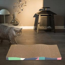 Durável papel ondulado gato arranhando placa, gato arranhando, moer garras, animais sofá, gatos interiores e gatinhos - Image 4