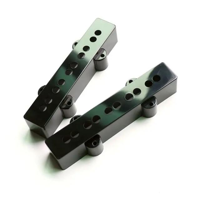 Capa para Captadores de Jazz Bass 5 Cordas Preto Donlis - Inclui Peças para Pescoço e Posição da Ponte, Conjunto com 2 Unidades