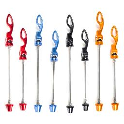 Chooee bicicleta de liberação rápida mtb estrada roda hub espetos dianteiro traseiro conjunto qr ciclismo parte acessórios eixo aço alumínio - Image 1