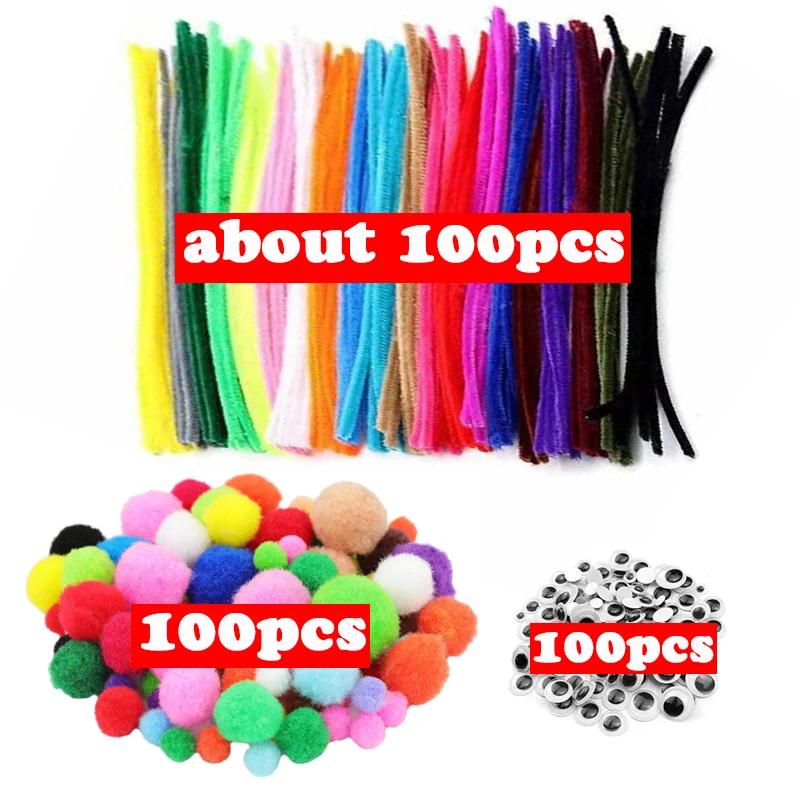 Artesanato Arte Suprimentos Kit para Crianças, Limpadores de tubos, Pompons, Espuma Adesivos, Pena Sentiu Pano, Botão De Pano, DIY Artesanato Criativo, Brinquedos Presentes, 1000Pcs - Image 1