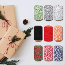 100m/rolo cabo de algodão padeiro fio colorido algodão artesanato fio macrame corda diy casa têxtil embrulho presente decoração casamento - Image 3