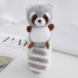 Boneca de pelúcia fofa para crianças, brinquedo de pelúcia guaxinim, travesseiro para crianças, bebê menina, presente de aniversário kawaii, 20cm, 1pc - Image 1
