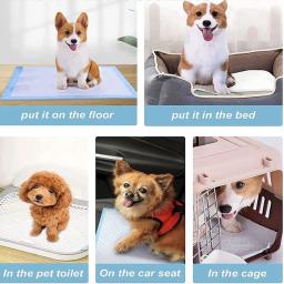 Pet descartável Training Potty Pads, Dog Pee Pads, Tapete de Absorção Forte - Image 3