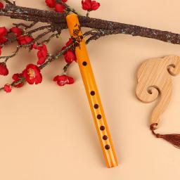 Flauta de bambu tradicional chinesa, 6 buracos, vertical, para iniciante, para estudante, instrumento musical, cor de madeira, 1pc - Image 3