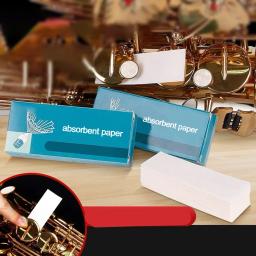 Almofada de saxofone de papel absorvente, instrumento de sopro, cuidados de limpeza, flauta, clarinete, oboé, fagote, almofada pegajosa - Image 1