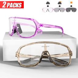 Óculos de ciclismo fotocromáticos para homens e mulheres, esportes ao ar livre, óculos de sol, óculos MTB, óculos Road Bike, 2 Packs - Image 4
