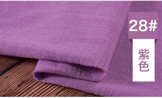 Tecido de Algodão e Linho Orgânico Macio para DIY - 50x130cm Ideal para Vestidos e Patchwork
