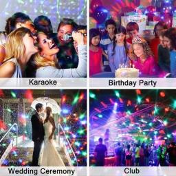 Strobe Light com Controle Remoto, Som Ativado, Disco Ball, Lâmpadas para Casa, Quarto, Festas, Aniversário Infantil, Casamento, Bar, 7 Cores - Image 6