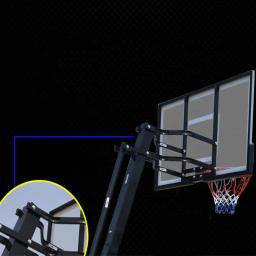 Suporte de basquete móvel portátil, altura ajustável, aro para jovens adultos, adolescentes, uso interno e externo, 8ft -10ft, 2.5m-3.05m - Image 3
