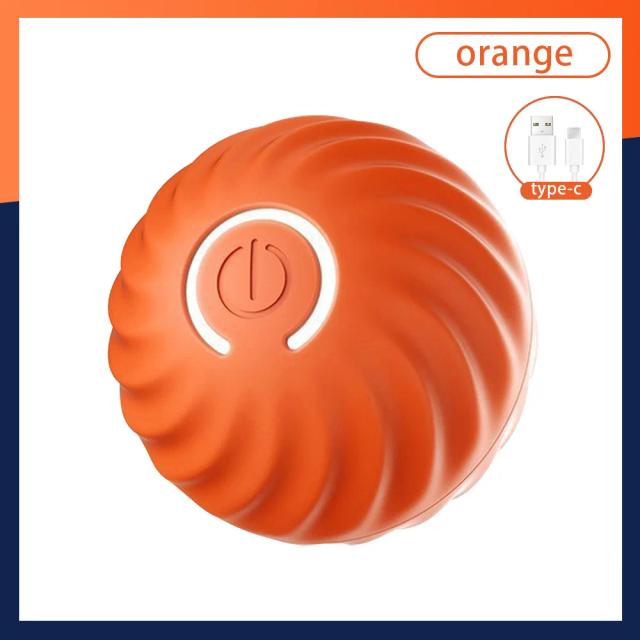 Bola Interativa para Cachorros e Gatos - Brinquedo Eletrônico com Movimento Automático e Recarga USB, Perfeito para Filhotes e Aniversários