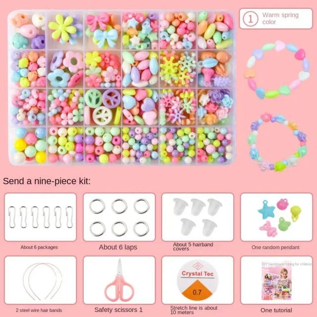 Kit DIY de Jóias Artesanais com Contas Kawaii para Criação de Artesanato