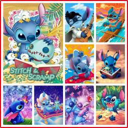 Disney Impresso Cross Stitch Kit, Desenhos Animados Bordados de Tecido, Lilo & Stitch Impresso Canvas, Handmade Hobby, Nova Chegada - Image 1